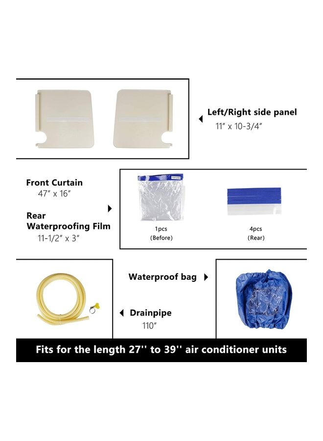 XiuWoo Air Conditioner Cleaning Cover Blue - Image 5