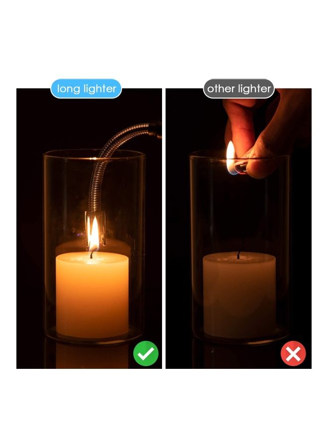 USB Rechargeable Electric Lighter Silver