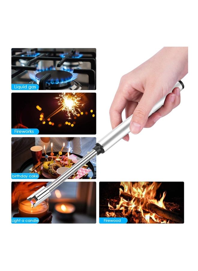 USB Rechargeable Electric Lighter Silver