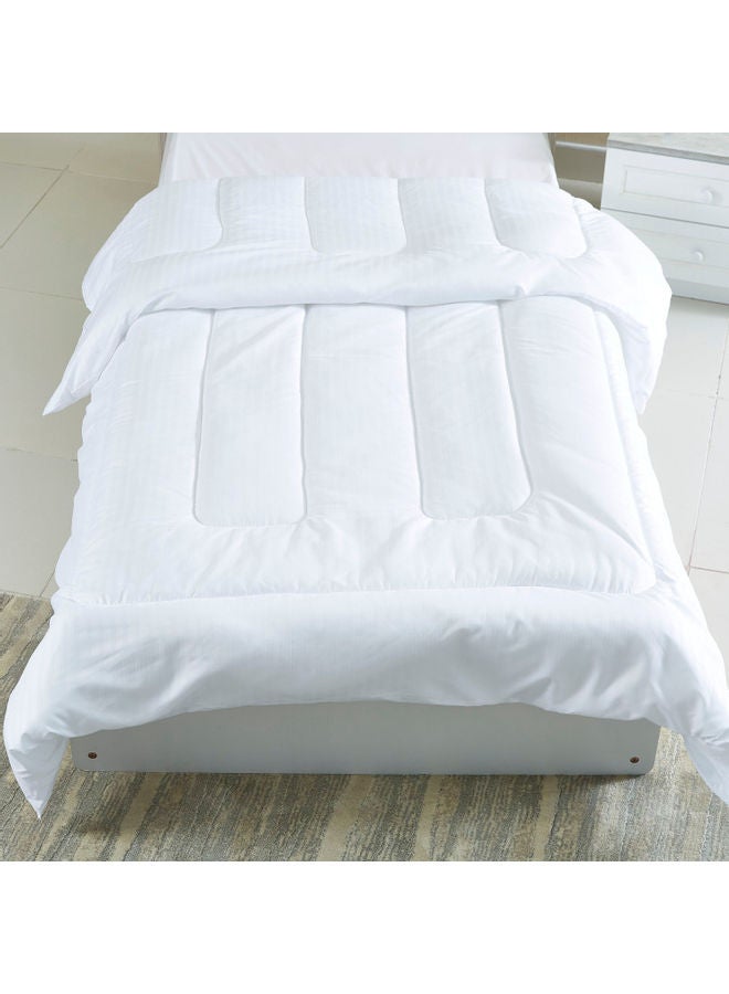 Home Box Hilton Twin Duvet Cotton White 220 x 150cm  - Image 2