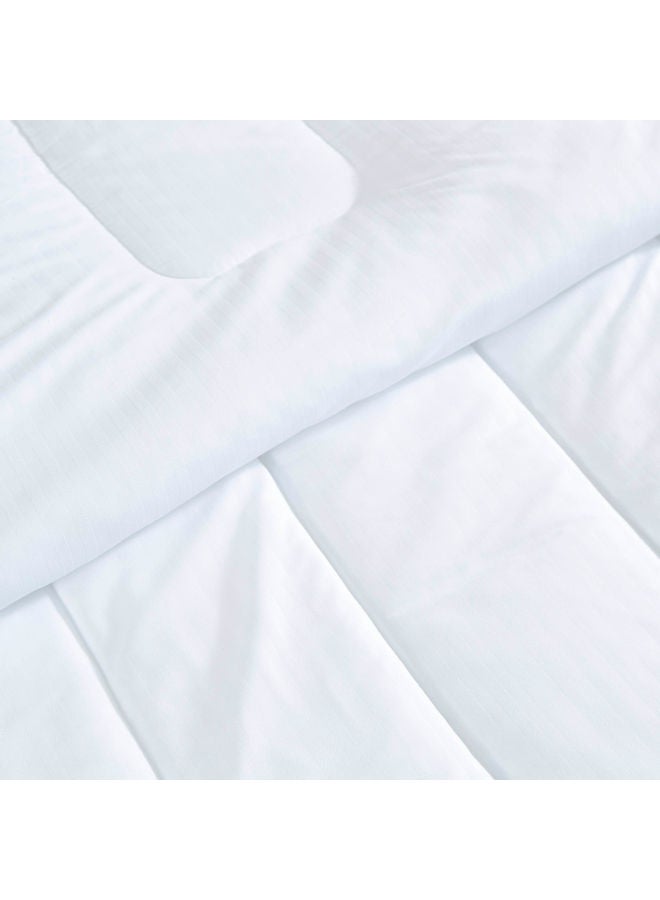 Home Box Hilton Twin Duvet Cotton White 220 x 150cm  - Image 4
