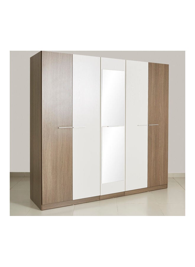 هوم بوكس خزانة ملابس 5 أبواب من أيرلندا أبيض 59x226x216سم - Image 2