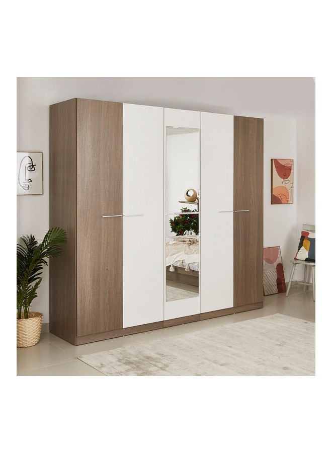 هوم بوكس خزانة ملابس 5 أبواب من أيرلندا أبيض 59x226x216سم - Image 3