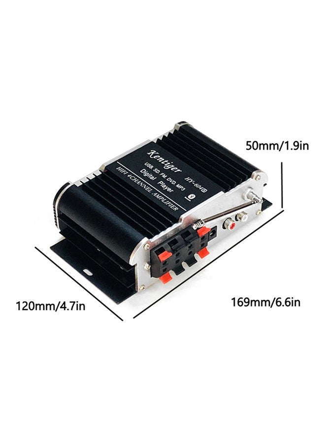 Mini Hi-Fi Power Amplifier V8170-V Black - Image 3
