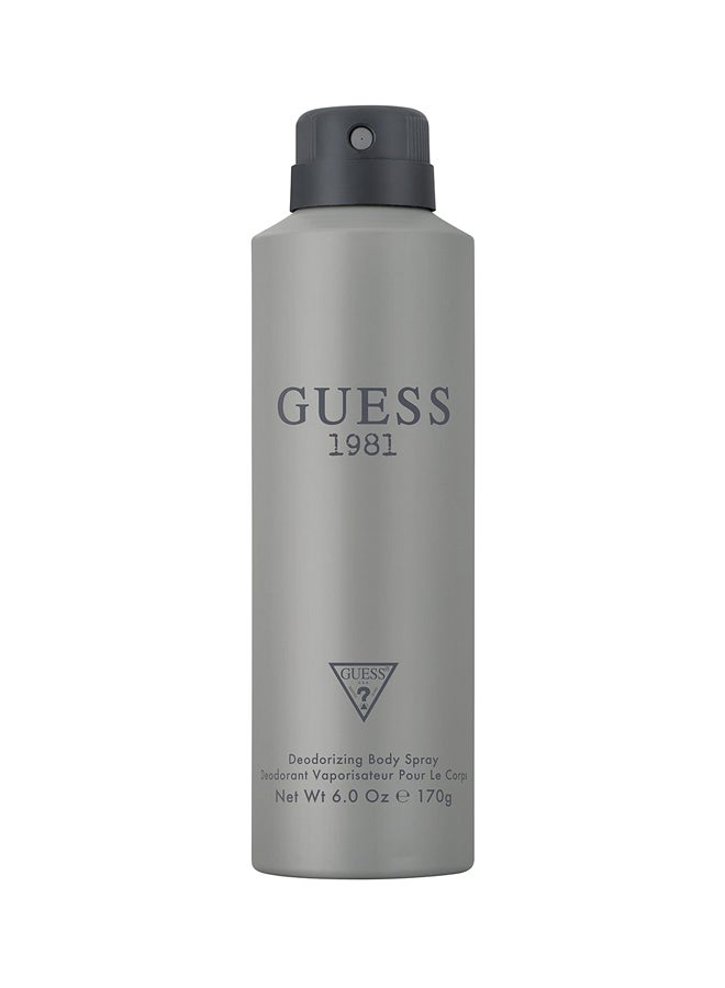 GUESS 1981 Men Body Spray Grey 170ml