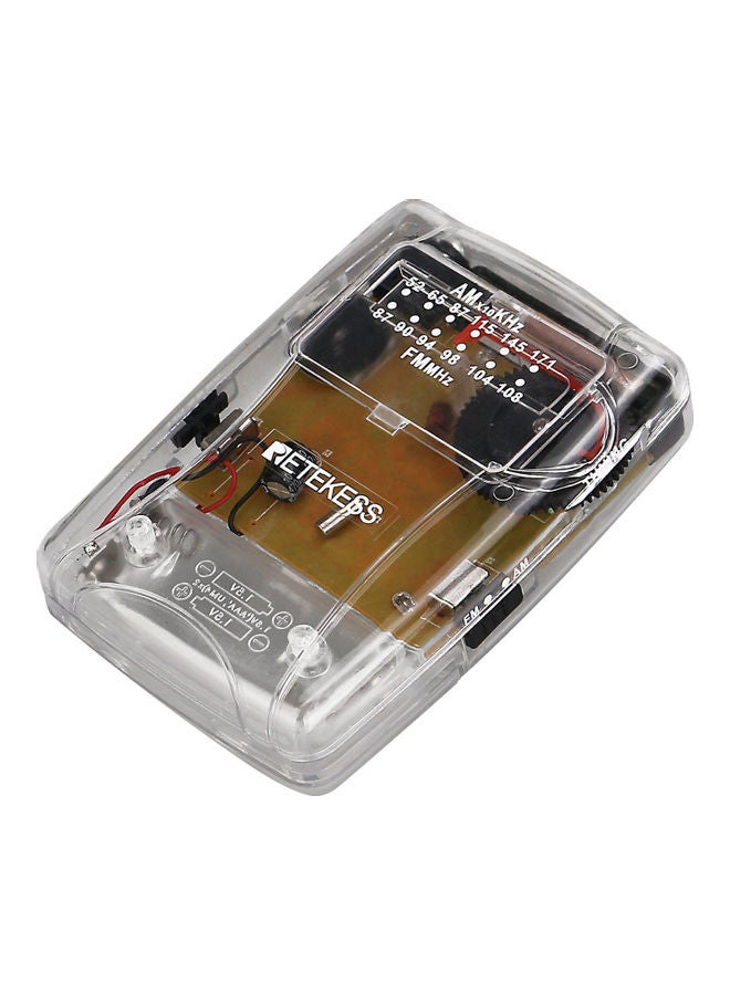 Retekess - Portable Radio AM / FM Pointer Tuning Mini Pocket Radio With Earphone TR624 Multicolour - Image 1