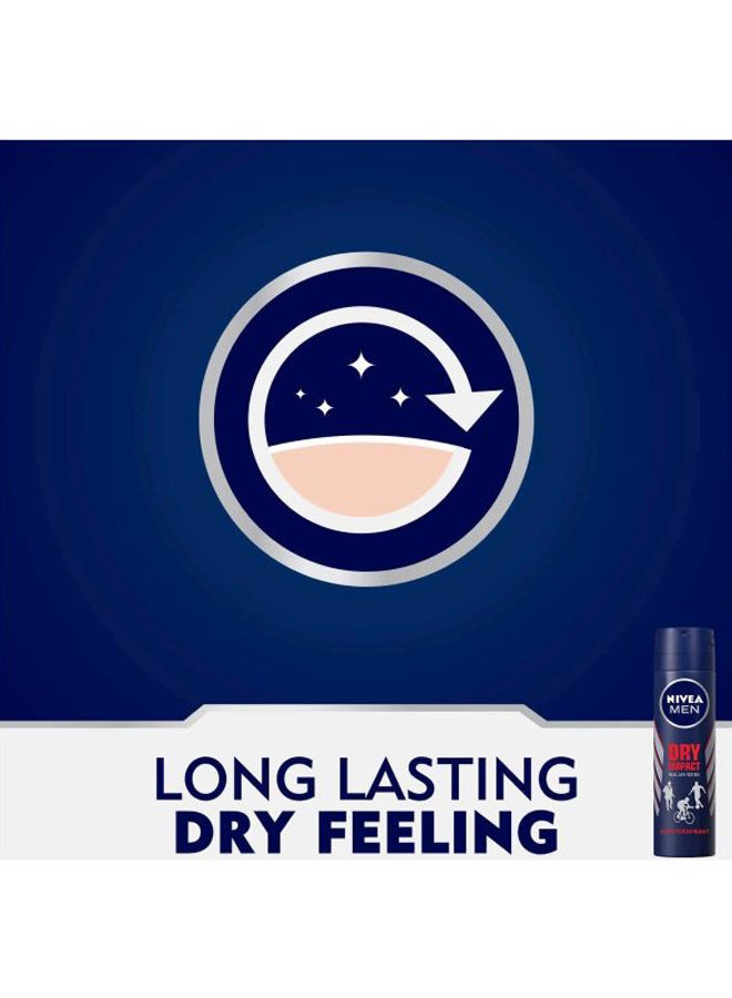 Nivea Dry Impact Antiperspirant Deodorant Blue/Grey 150ml - Image 5