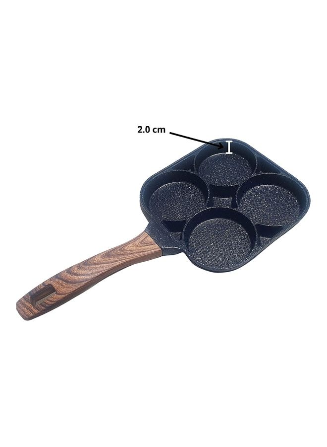 ARTC Non-Stick Wooden Handle Frying Pot Black/Brown 37x19x3cm - Image 3