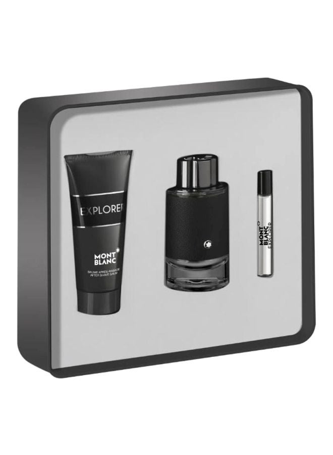 MONTBLANC - 3-Piece Explorer Gift Set EDP (100 Ml, 7.5 Ml), After Shave Balm 100ml - Image 1