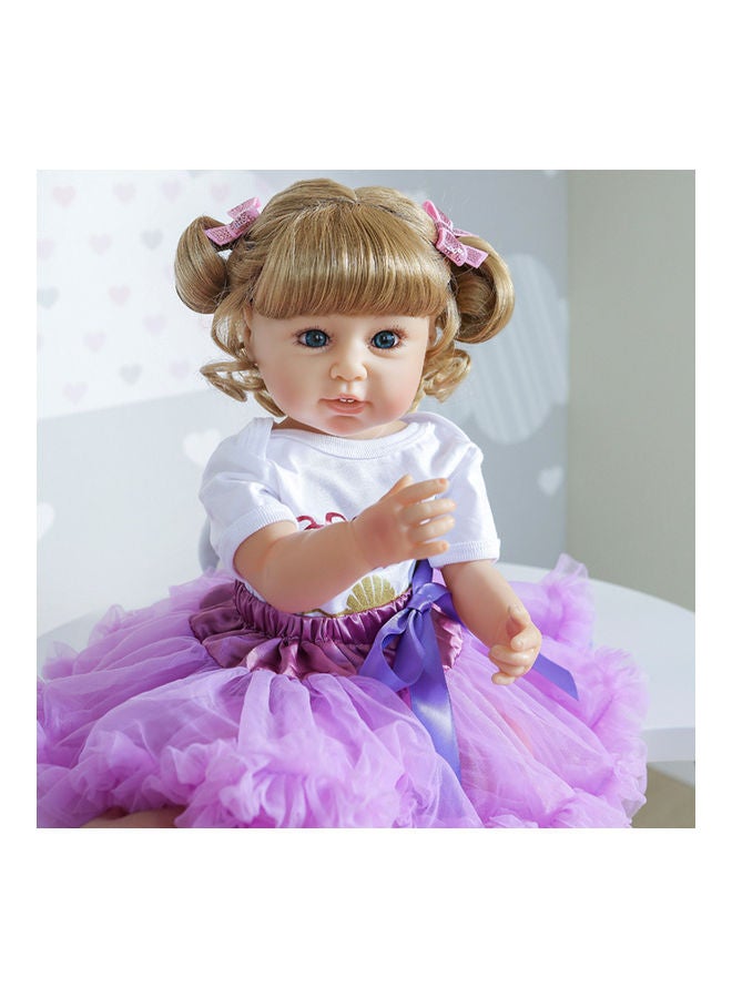 Silicone Baby Doll with Milk Bottle and Pacifier  - Image 2