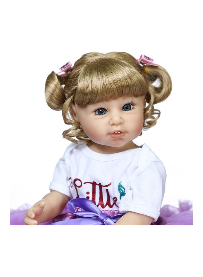 Silicone Baby Doll with Milk Bottle and Pacifier  - Image 4