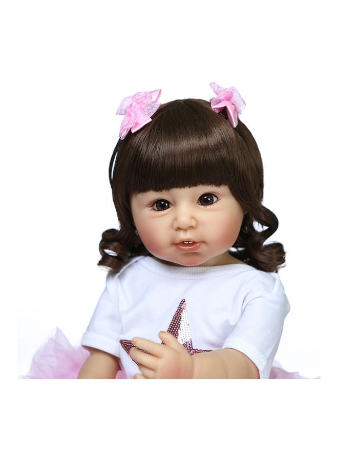 Silicone Baby Doll with Milk Bottle and Pacifier  - Image 2
