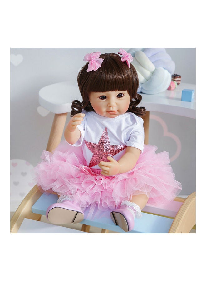 Silicone Baby Doll with Milk Bottle and Pacifier  - Image 3