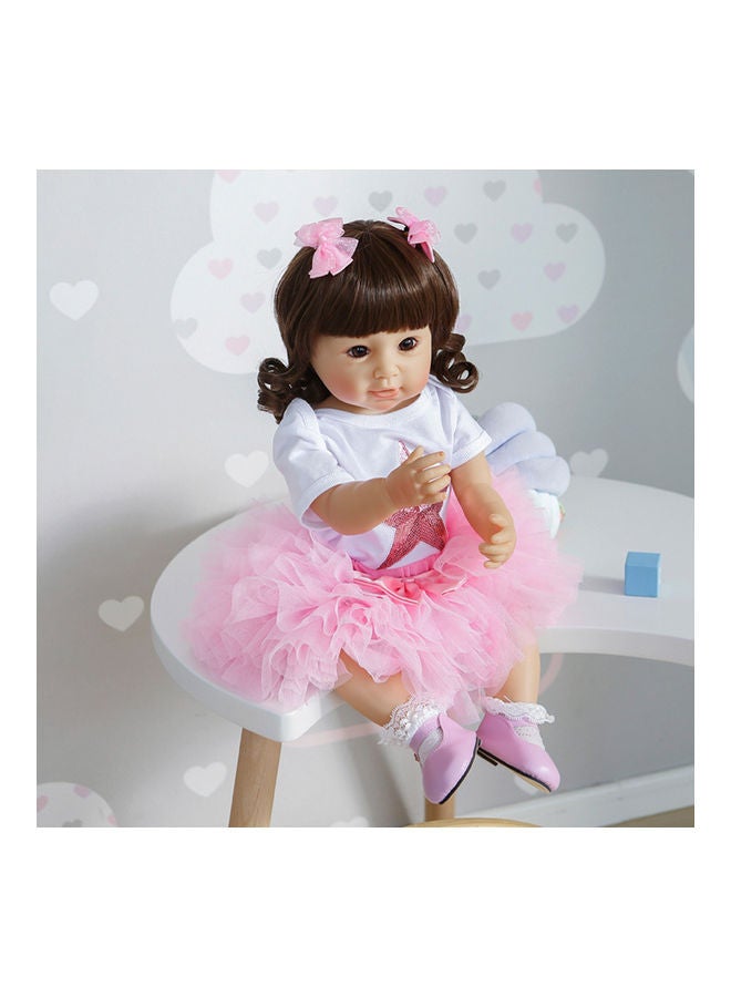 Silicone Baby Doll with Milk Bottle and Pacifier  - Image 4
