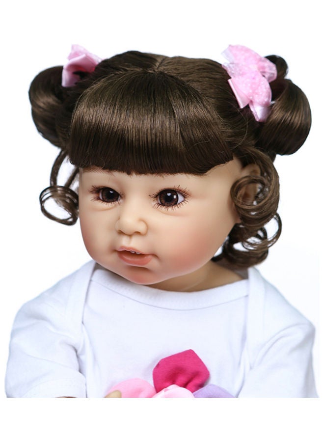 Silicone Baby Doll with Milk Bottle and Pacifier  - Image 2