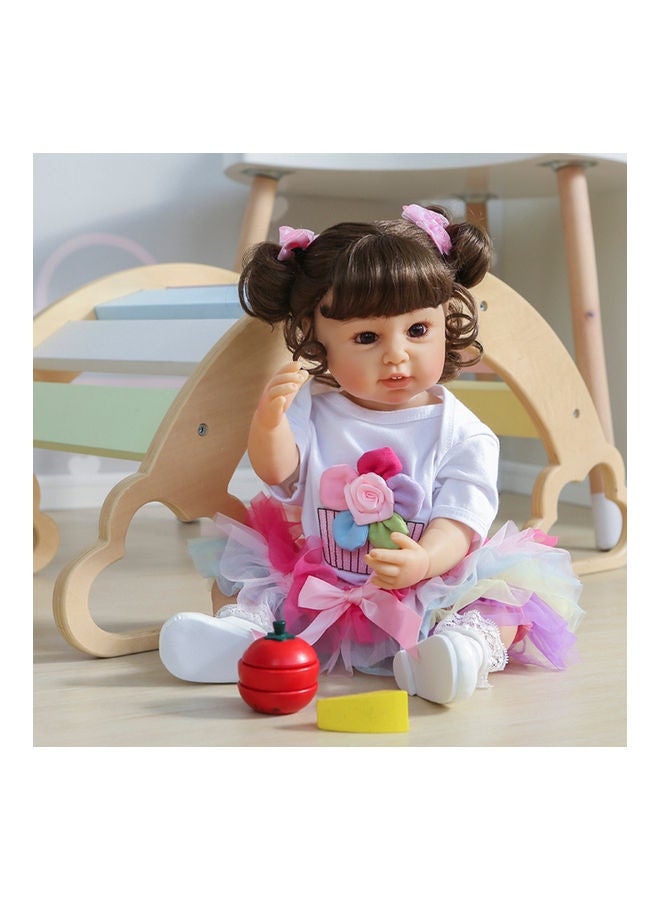 Silicone Baby Doll with Milk Bottle and Pacifier  - Image 3
