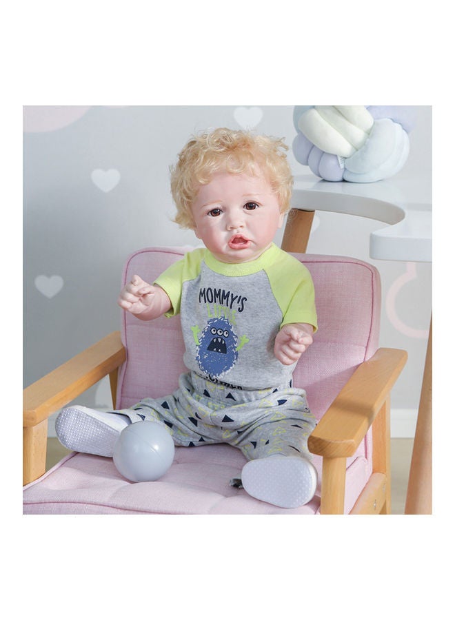 Silicone Baby Doll with Milk Bottle and Pacifier  - Image 4
