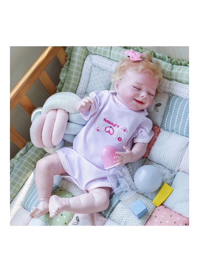 Silicone Baby Doll with Milk Bottle and Pacifier  - Image 2