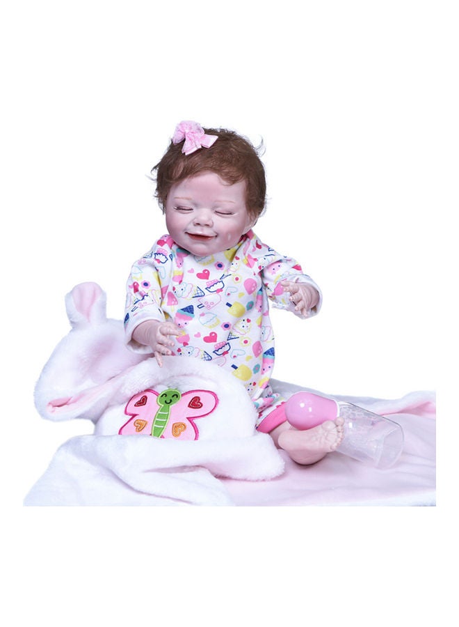 Silicone Baby Doll with Milk Bottle  - Image 1