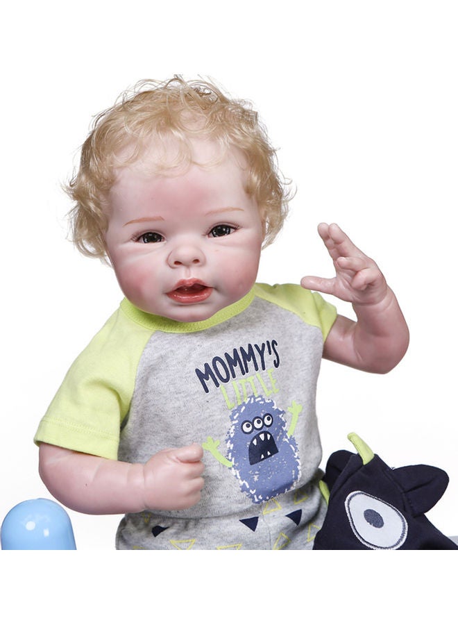 Silicone Baby Doll with Milk Bottle and Pacifier  - Image 3