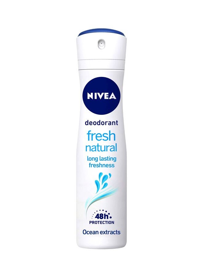 Nivea Fresh Natural Deodorant White 150ml - Image 1