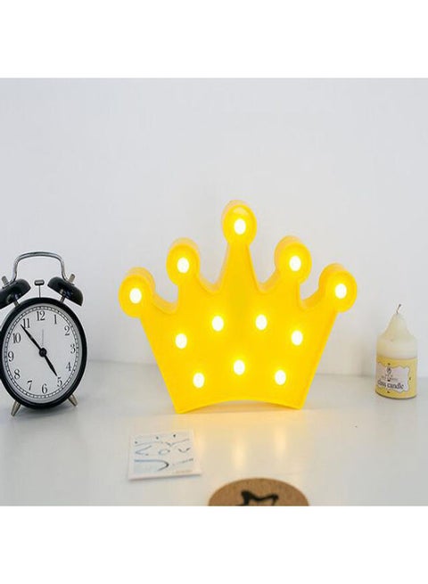 12-Piece LED Crown Shaped Night Light White