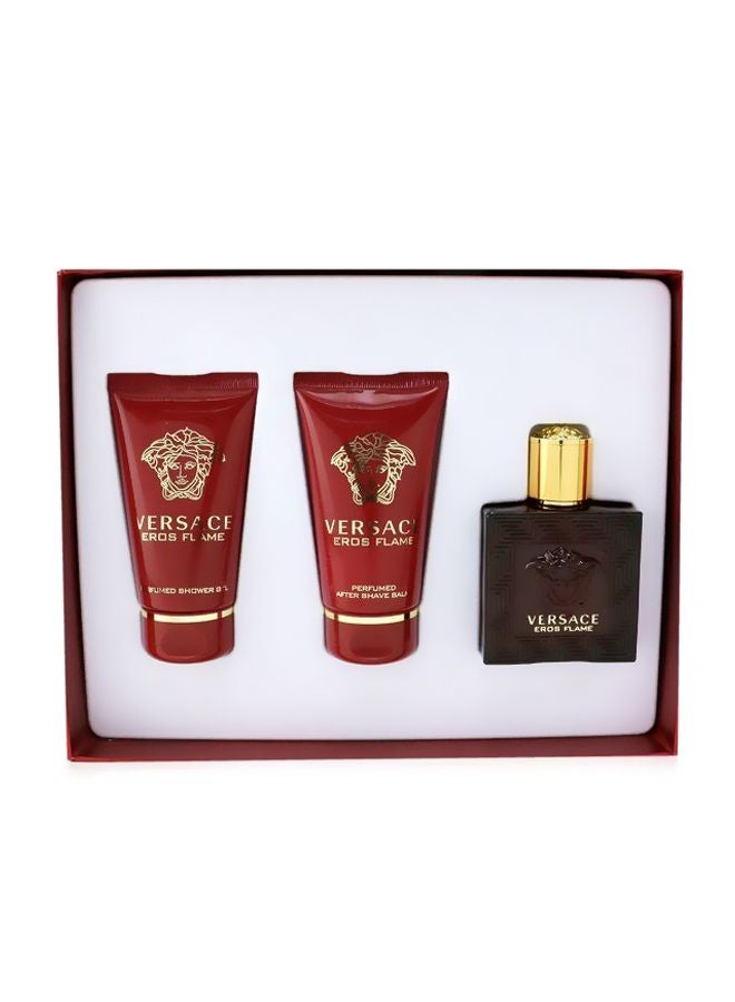 VERSACE Eros Flame EDP Gift Set EDP 50 Ml, Shower Gel 50 Ml, After Shave Balm 50ml  - Image 4