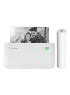 PeriPage A9s Max Mini Portable Photo Mobile Printer White  - Image 1