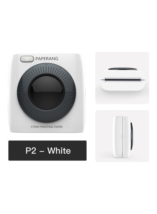 paperang - BT Wireless Pocket Mobile Printer White/Black - Image 1