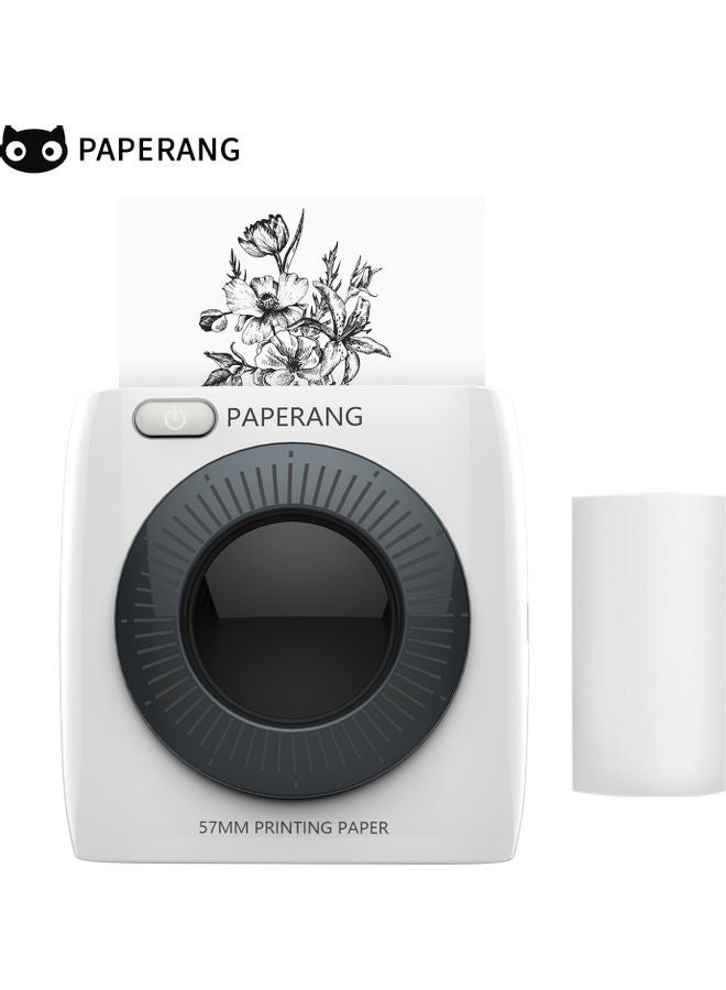 paperang - BT Wireless Pocket Mobile Printer White/Black - Image 1