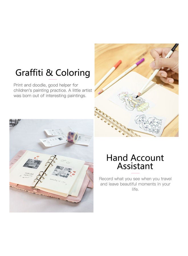 بايبرانغ طابعةٌ محمولةٌ لاسلكية للجيب . أبيض/ أسود - Image 2