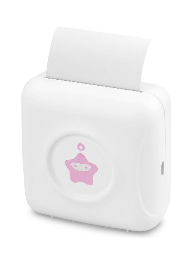 كيه كيه مون طابعة حرارية صغيرة للملصقات أبيض - Image 1