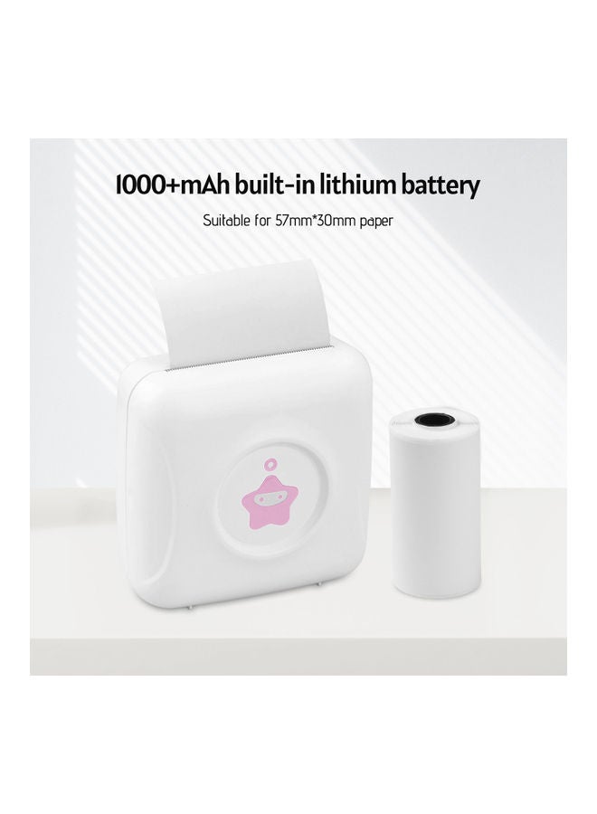 كيه كيه مون طابعة حرارية صغيرة للملصقات أبيض - Image 5