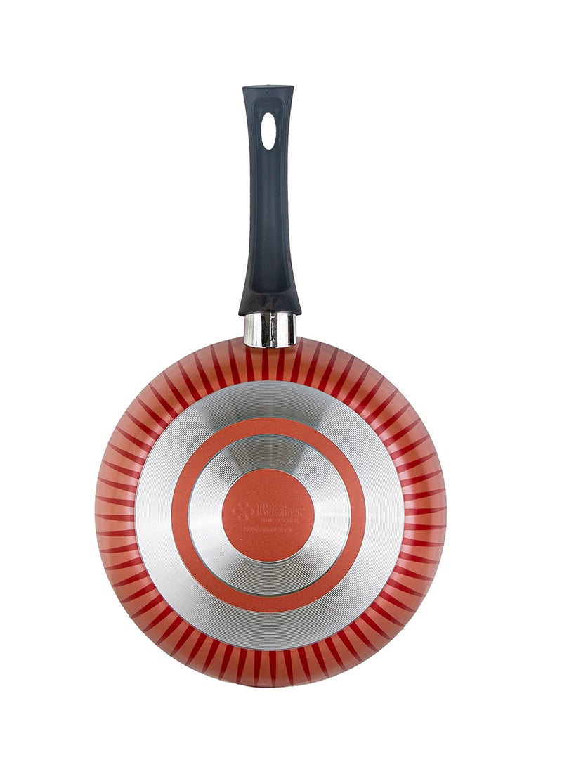 Bister - Bister Fry Pan| Made of High-Quality | Nonstick Fry Pan with Flat Bottom Suitable for Induction Cooker Halogon Oven and Gas Stove Red 28.0cm - Image 1