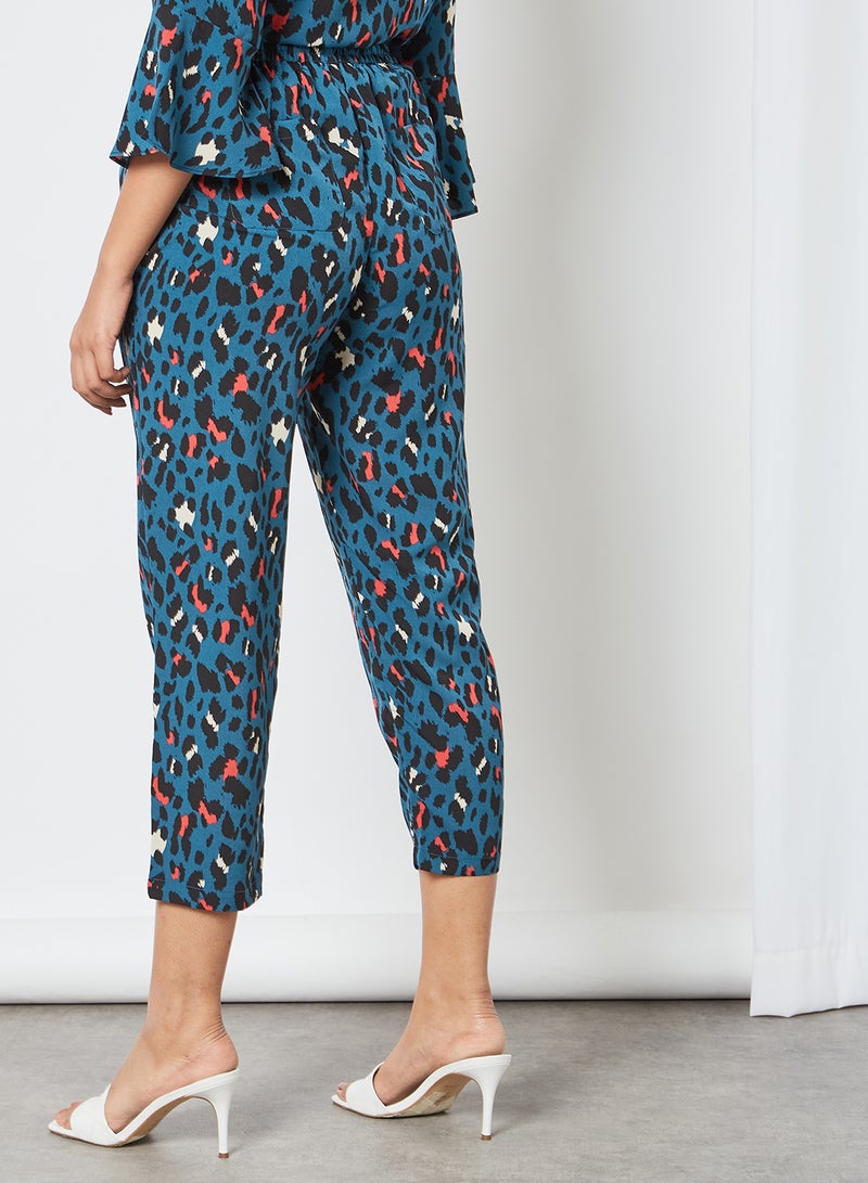 Leopard Print Crop Pants Blue - v1620534422/N43234565V_2