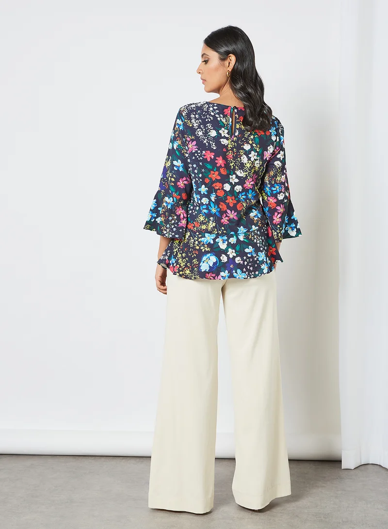 Yumi Floral Print Top