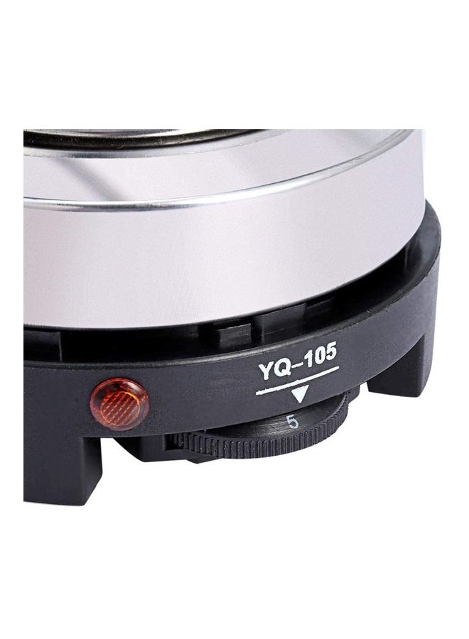 موقد طهي كهربائي صغير متعدد الوظائف مزود بلوح تسخين 500 W YQ-105 أسود/فضي - Image 3