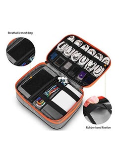 RAG&SAK Double Layer Electronic Accessories Travel Carry Bag Grey  - Image 3