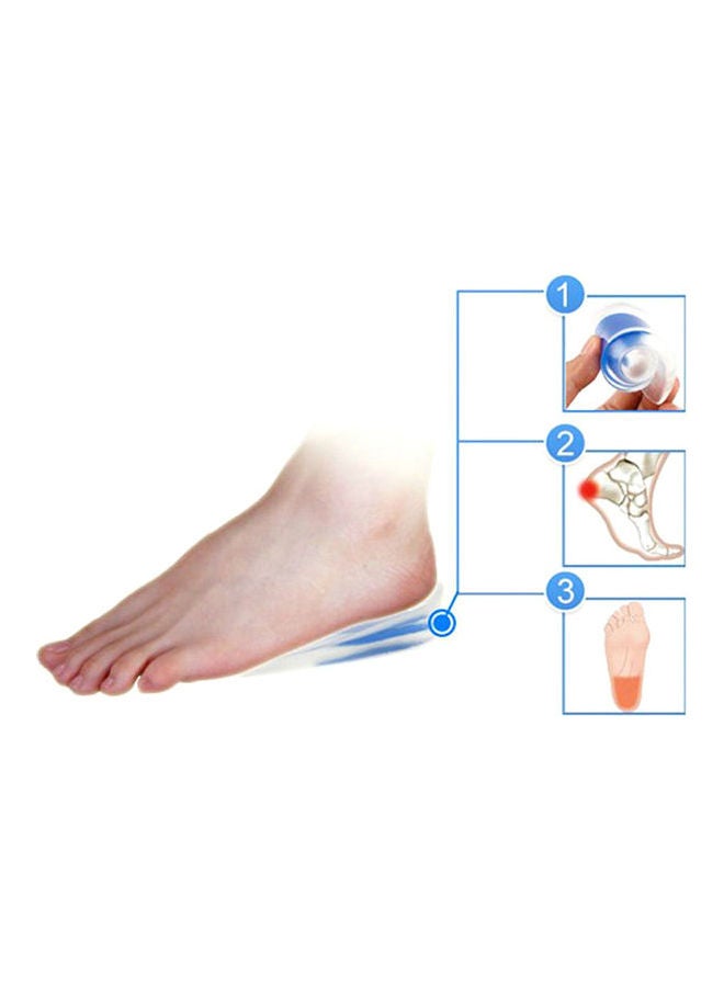1 Pair Silicone Gel Heel Cups Pads Inserts Blue - Image 5