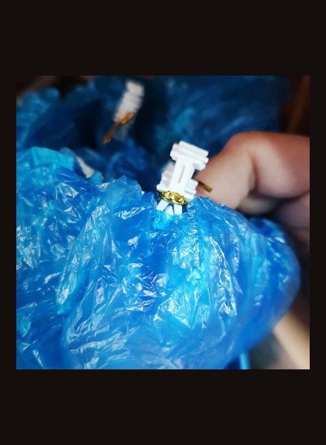 100 Pcs Shoe Cover Disposable Shoes Blue - Image 4