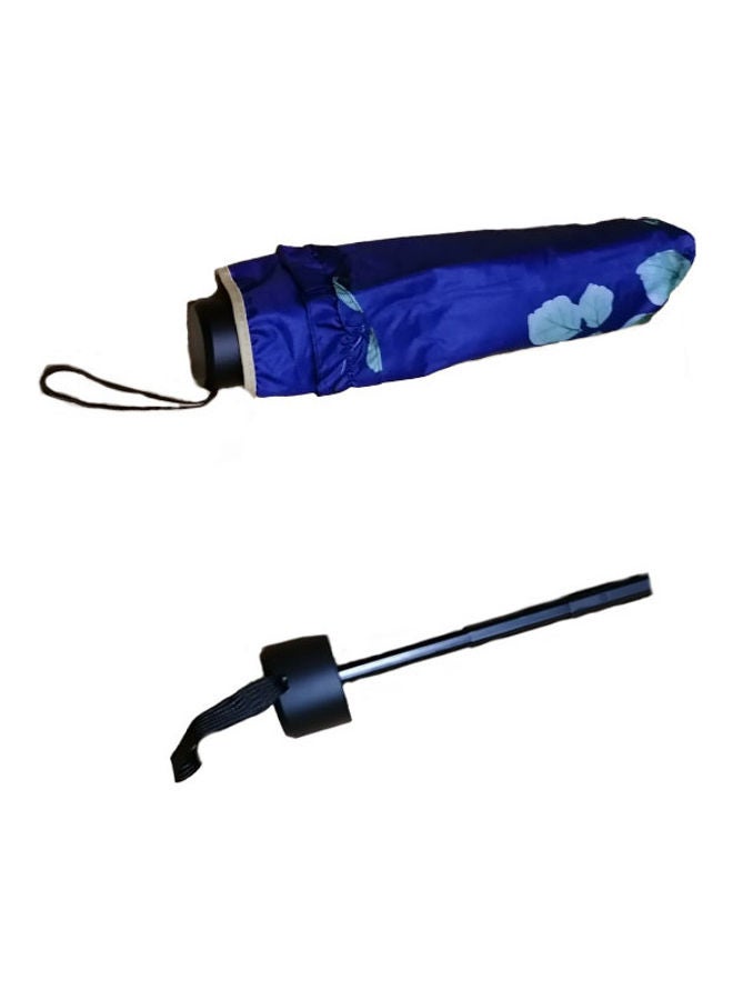 UTEX Foldabe Double Usage Lace Edge Butterfly Umbrella Navy - Image 3