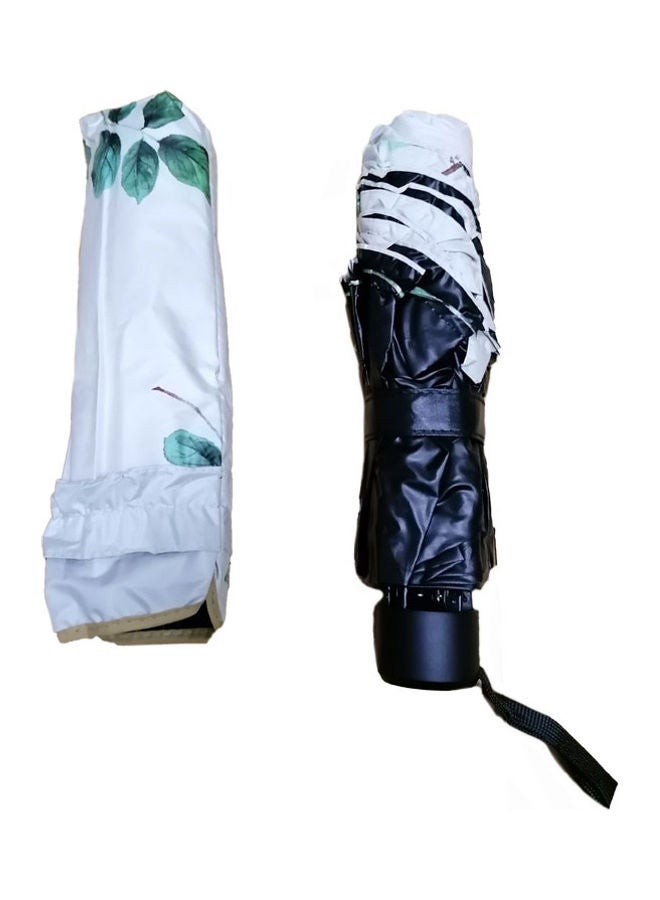 UTEX Foldabe Double Usage Lace Edge Butterfly Umbrella Beige - Image 2