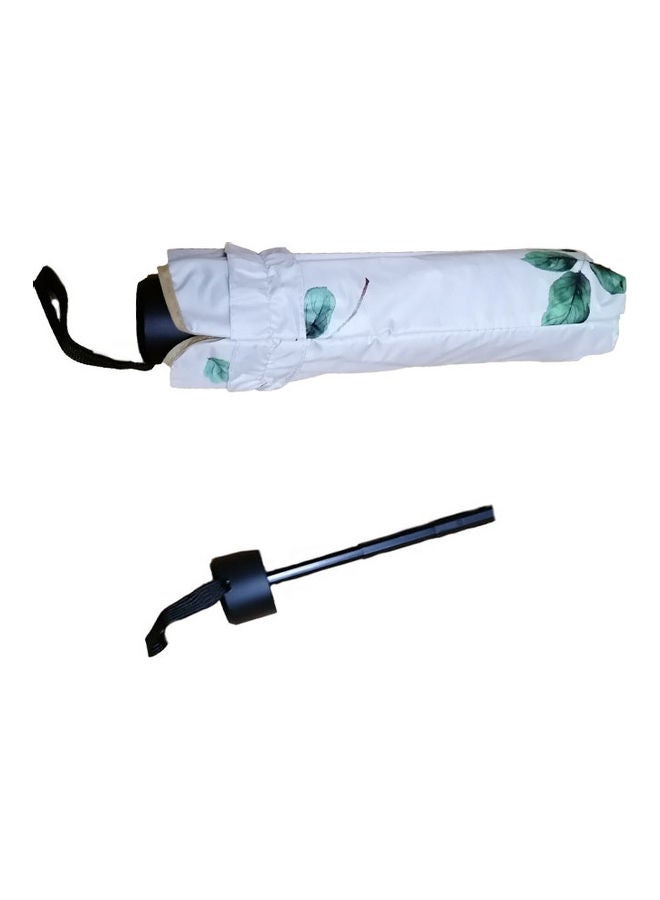 UTEX Foldabe Double Usage Lace Edge Butterfly Umbrella Beige - Image 3