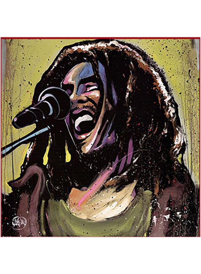 Photo Block Bob Marley Wall Art Multicolour 23x23cm 