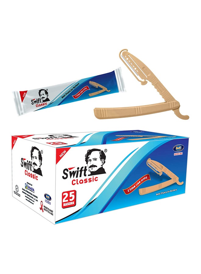 Swift 25-Piece Razors Beige  - Image 1