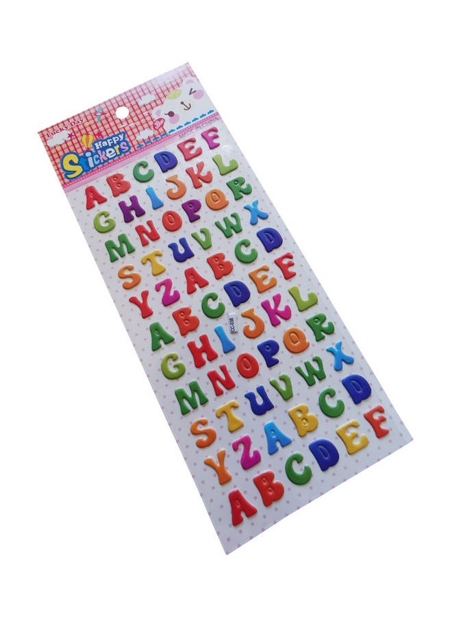 Generic - English Alphabet Glitter Crystals Stickers - Image 1