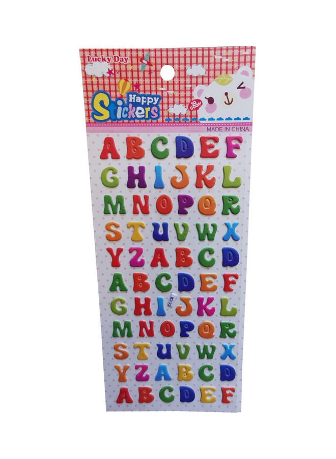 Generic - English Alphabet Glitter Crystals Stickers - Image 1