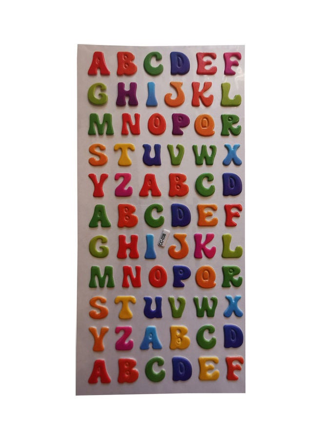 Generic - English Alphabet Glitter Crystals Stickers - Image 1