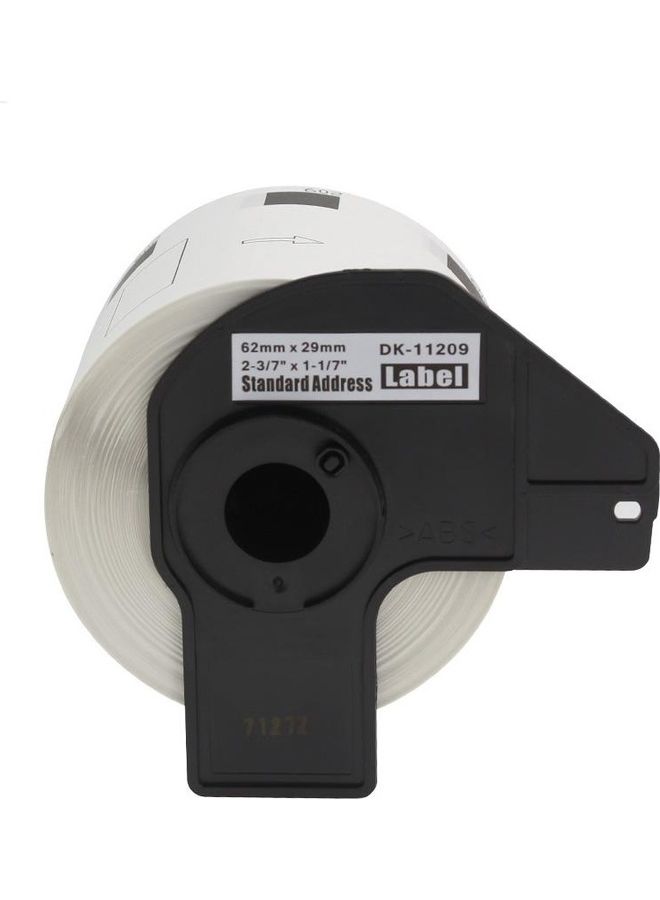 SKY DK11209 Label Roll For Brother QL Printers White 