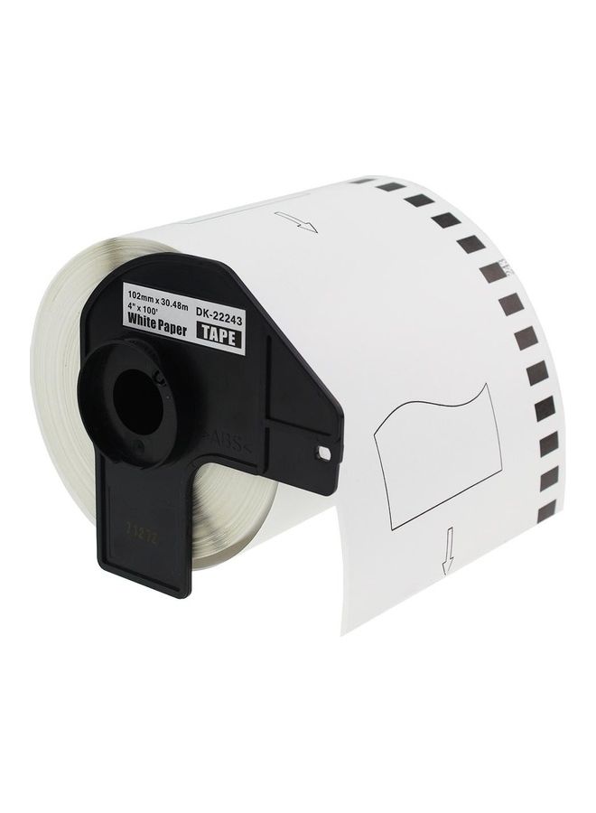 DK22243 Label Roll For Brother QL Printers White